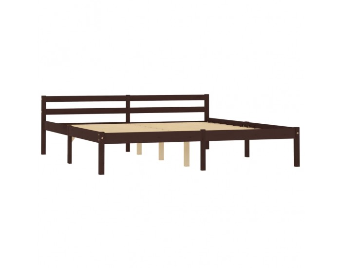 Sonata Рамка за легло, тъмнокафява, бор масив, 160х200 см