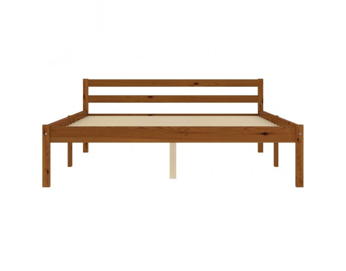 Sonata Рамка за легло, меденокафява, бор масив, 140x200 см