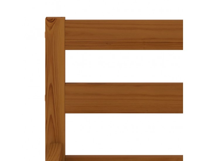 Sonata Рамка за легло, меденокафява, бор масив, 140x200 см