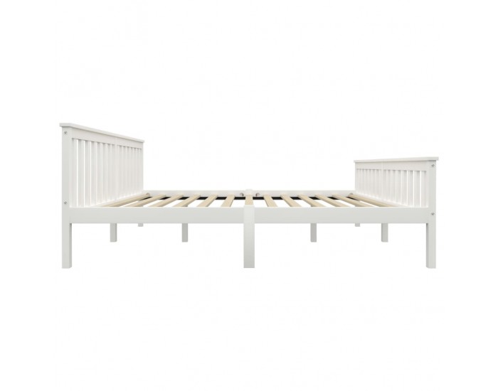 Sonata Рамка за легло, бяла, борова дървесина масив, 180x200 cм