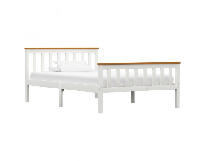 Sonata Рамка за легло, бяла, бор масив, 120х200 см