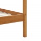 Sonata Рамка за легло с балдахин, меденокафява, бор масив, 90x200 см