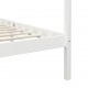 Sonata Рамка за легло с балдахин, бяла, бор масив, 90х200 см