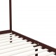 Sonata Рамка за легло с балдахин, тъмнокафява, бор масив, 90x200 см