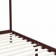Sonata Рамка за легло с балдахин, тъмнокафява, бор масив, 100x200 см