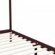 Sonata Рамка за легло с балдахин, тъмнокафява, бор масив, 180x200 см