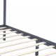 Sonata Рамка за легло с балдахин, сива, бор масив, 90х200 см