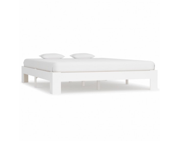 Sonata Рамка за легло, бяла, бор масив, 160х200 см