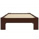 Sonata Рамка за легло, тъмнокафява, бор масив, 100x200 см