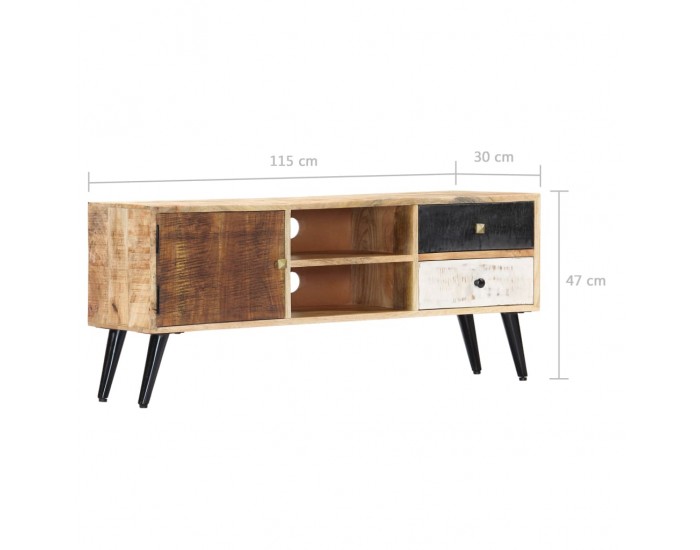 Sonata ТВ шкаф, 115x30x47 см, мангово дърво масив