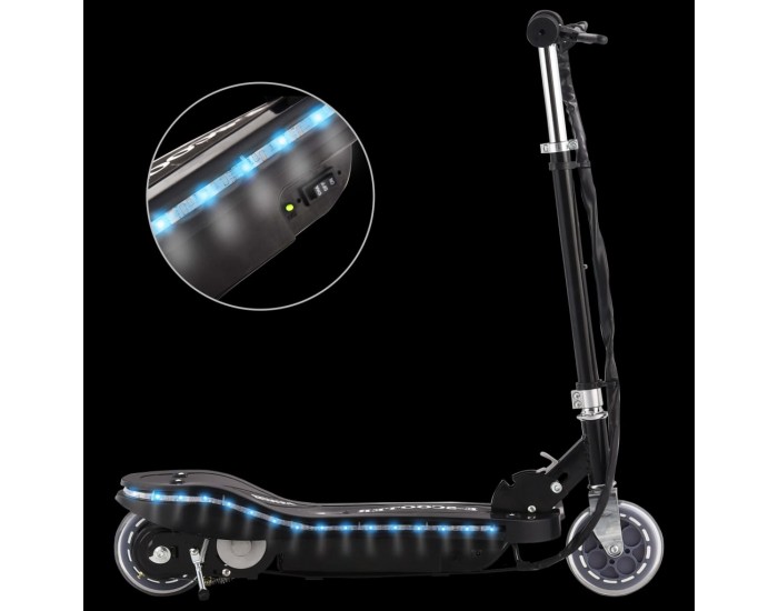 Sonata Електрически скутер с LED, 120 W, черен
