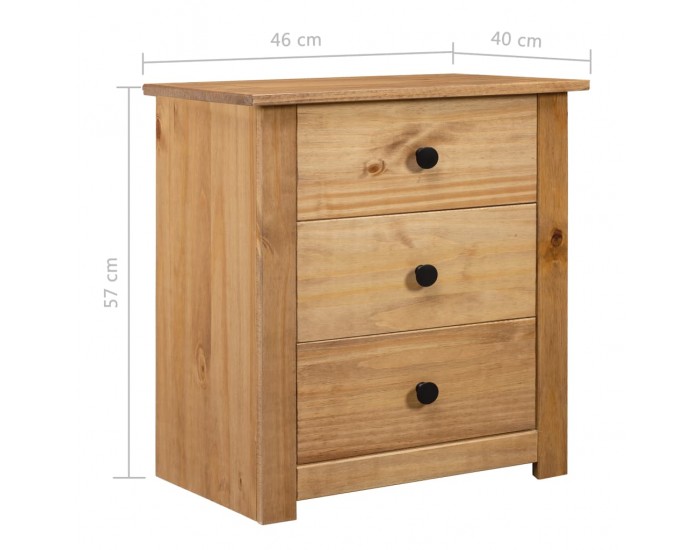 Sonata Нощно шкафче, 46x40x57 см, борова дървесина, Panama Range