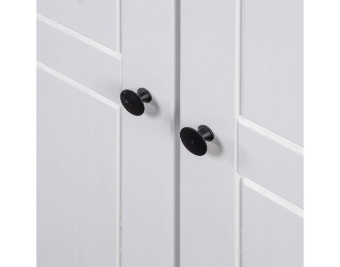 Sonata Гардероб с 3 врати, бял, 118x50x171,5 см, бор, Panama Range