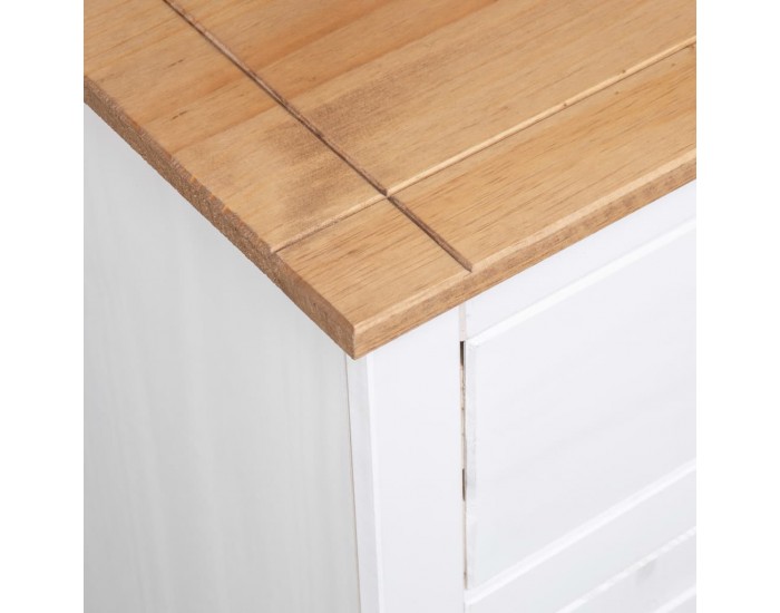 Sonata Бюфет, бял, 135x40x80 см, бор масив, Panama Range