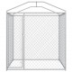 Sonata Дворна клетка за кучета с покривен навес, 2x2x2,1 м