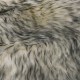 Sonata Килим от овча кожа, 60х180 см, тъмносив меланж