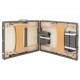 Sonata Масажна кушетка с 3 зони, дървена рамка, антрацит, 186х68 см
