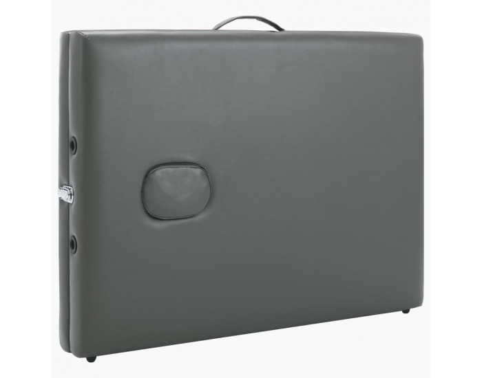 Sonata Масажна кушетка с 2 зони, алуминиева рамка, антрацит, 186х68 см