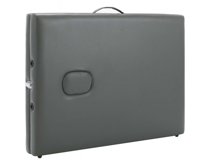 Sonata Масажна кушетка с 3 зони, алуминиева рамка, антрацит, 186х68 см