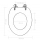 Sonata Тоалетни седалки с плавно затваряне, 2 бр, МДФ, морски дизайн