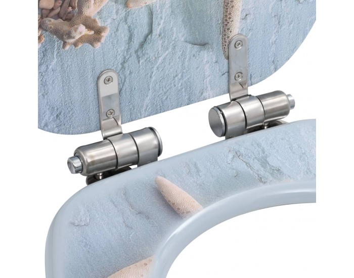 Sonata Тоалетни седалки с плавно затваряне, 2 бр, МДФ, морска звезда