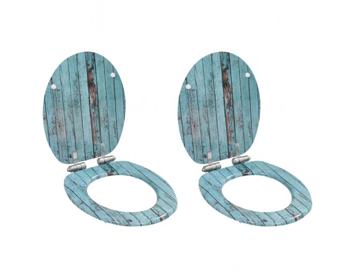 Sonata Тоалетни седалки с плавно затваряне, 2 бр, МДФ, винтидж дизайн