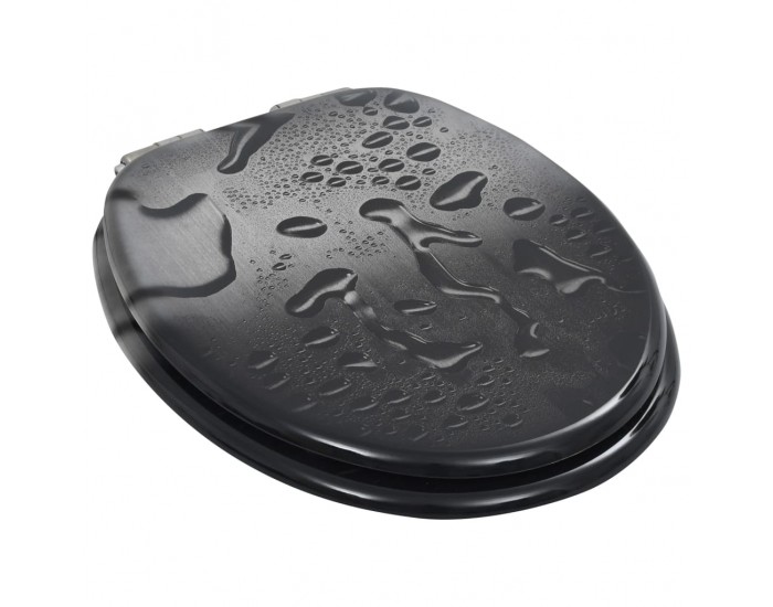 Sonata Тоалетни седалки с плавно затваряне, 2 бр, МДФ, водни капки