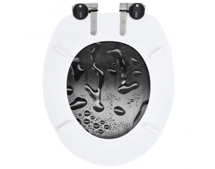 Sonata Тоалетни седалки с плавно затваряне, 2 бр, МДФ, водни капки