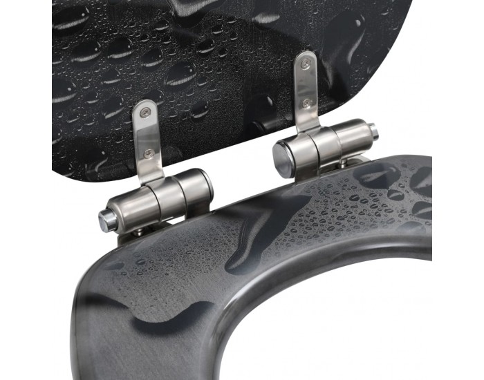 Sonata Тоалетни седалки с плавно затваряне, 2 бр, МДФ, водни капки