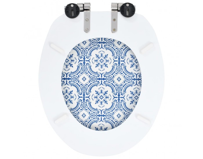 Sonata Тоалетни седалки с плавно затваряне, 2 бр, МДФ, дизайн порцелан