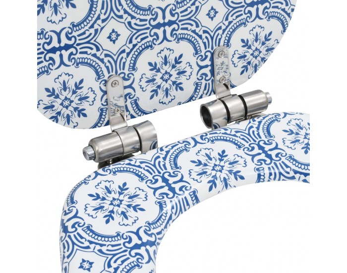 Sonata Тоалетни седалки с плавно затваряне, 2 бр, МДФ, дизайн порцелан