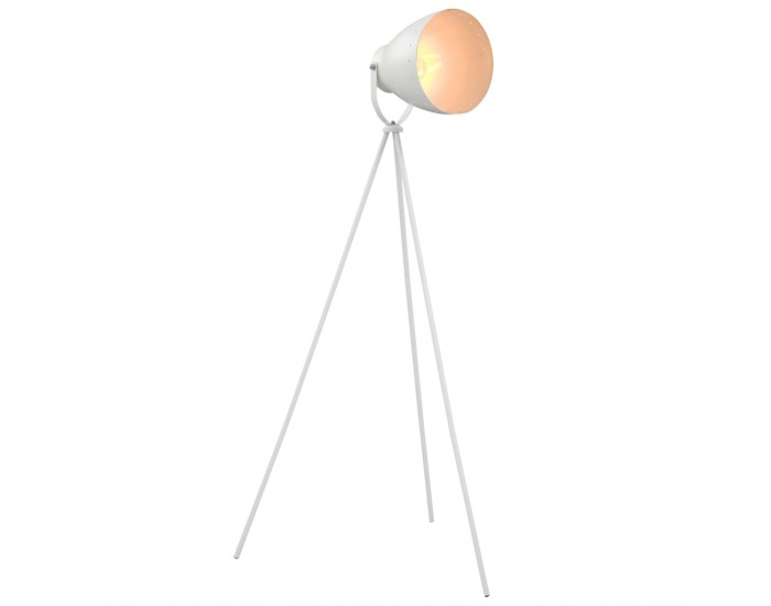 Sonata Наземна лампа с трипод, метал, бяла, Е27