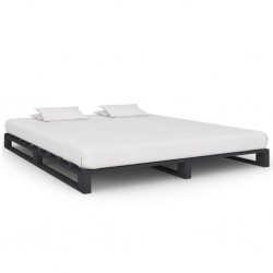 Sonata Палетна рамка за легло, сива, бор масив, 160х200 см - Легла