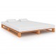 Sonata Палетна рамка за легло, кафява, бор масив, 160х200 см