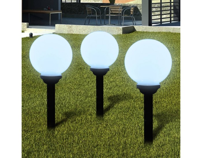 Sonata Градински лампи за пътека, 6 бр, LED, 20 см, с анкер за земя