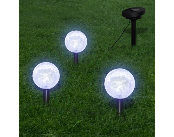 Sonata Градински лампи, 6 бр, LED, с анкери и соларни панели