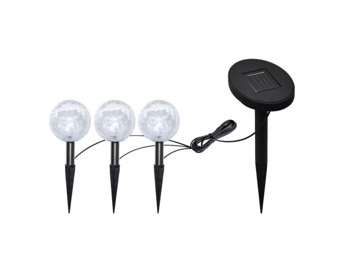 Sonata Градински лампи, 6 бр, LED, с анкери и соларни панели