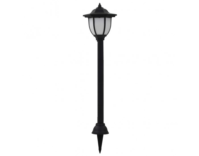 Sonata Градински соларни лампи, 6 бр, LED, черни