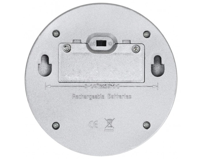 Sonata Градински соларни стенни лампи, LED, 24 бр, кръгли, сребристи