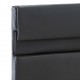 Sonata Рамка за легло с LED, сива, изкуствена кожа, 160x200 cм