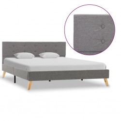 Sonata Рамка за легло, светлосива, плат, 140x200 см - Тапицирани легла