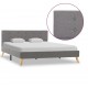Sonata Рамка за легло, светлосива, плат, 140x200 см