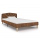 Sonata Рамка за легло, кафява, изкуствен велур, 90x200 см