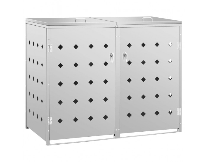 Sonata Двоен навес за кофа за смет 240 л, неръждаема стомана Sonata Двоен навес за кофа за смет 240 л, неръждаема стомана