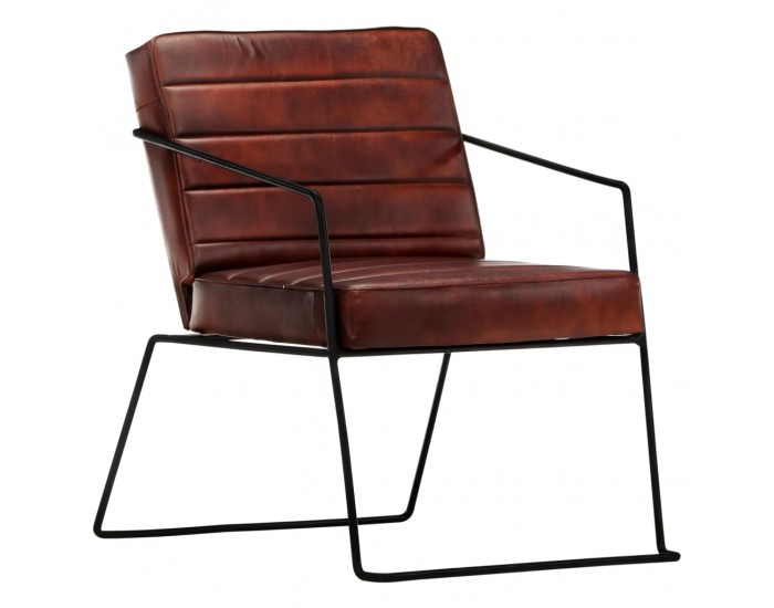 Sonata H Фотьойл, тъмнокафяв, естествена кожа