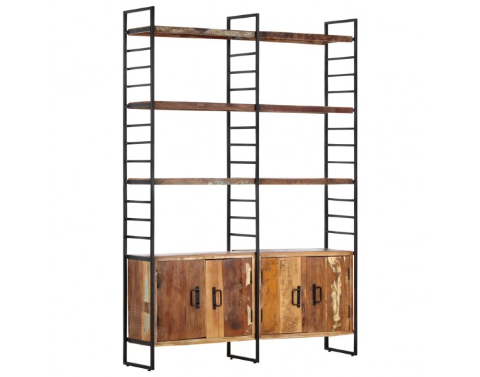 Sonata Библиотека с 4 нива 124x30x180 см регенерирана дървесина масив