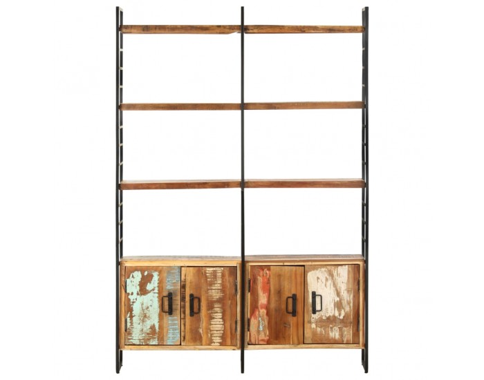 Sonata Библиотека с 4 нива 124x30x180 см регенерирана дървесина масив