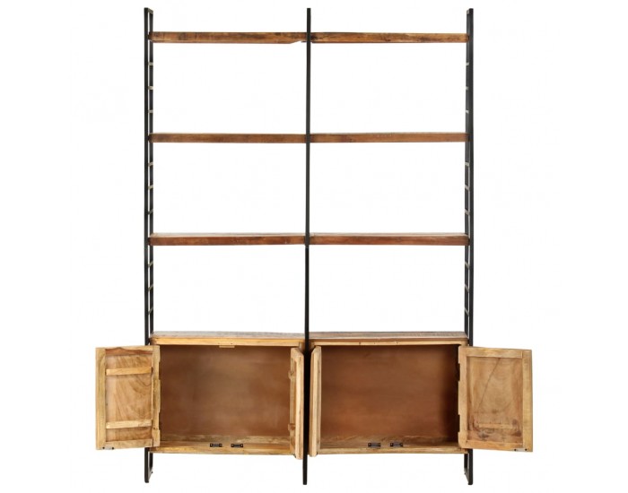 Sonata Библиотека с 4 нива 124x30x180 см регенерирана дървесина масив