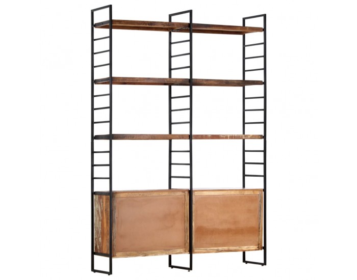 Sonata Библиотека с 4 нива 124x30x180 см регенерирана дървесина масив