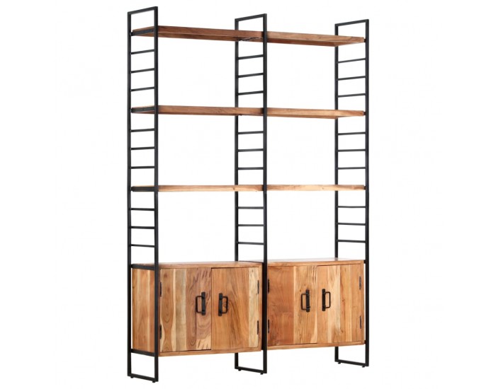 Sonata Библиотека с 4 нива, 124x30x180 см, акация масив